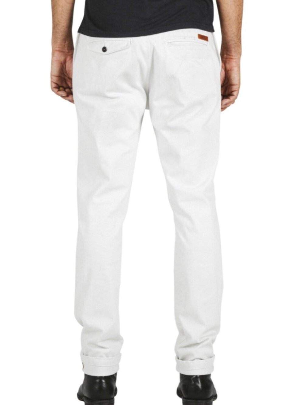 Hiroshi Kato Heather White Denit® Stretch Chino NWT - Picture 2 of 5